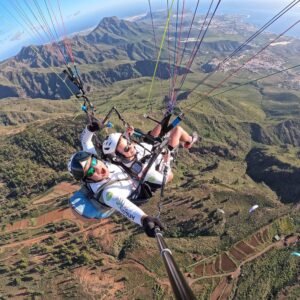 Bronz tandem paragliding repülés Costa Adeje fölött