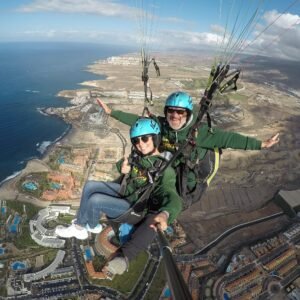 Prémium teljesítményű tandem paragliding Tenerife déli részén