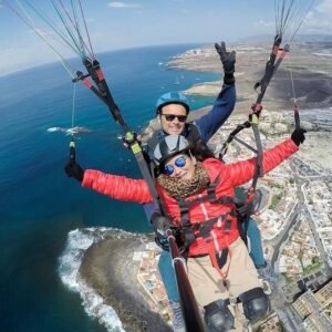 Tandem paragliding Tenerife déli részén (Biplaza)